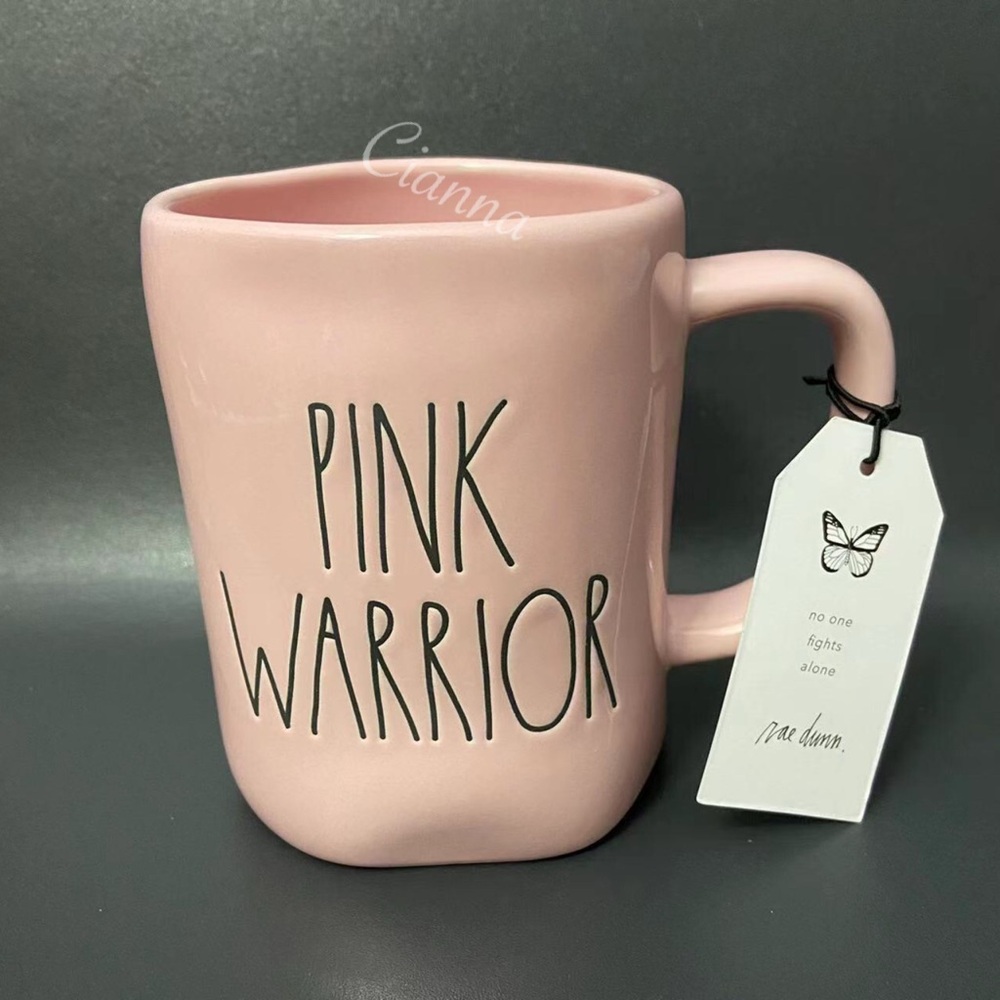 Rae Dunn PINK WARRIOR Mug